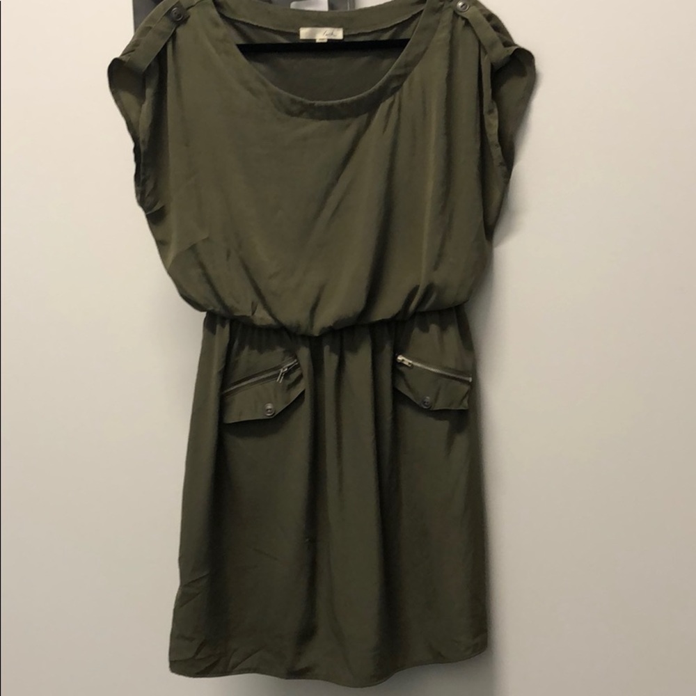 Military green dress